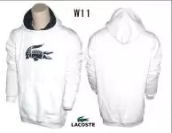 pas cher lacoste veste mode hommes 2019U hoodie coton w11 blanc